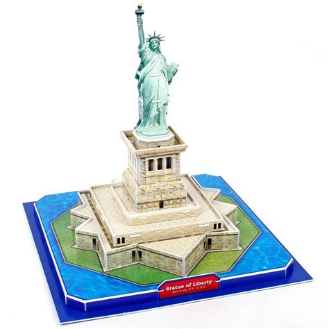 CubicFun Statue of Liberty (U.S.A) 39 Pcs - Multicolor : Amazon.in ...