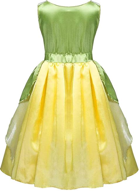 Buy AmzBarley Girls Green Fairy Frog Princess Costume Fancy Dress Up ...
