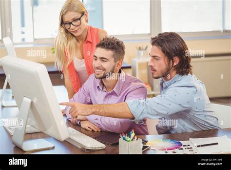 Business Man Pointing at Computer 的图像结果