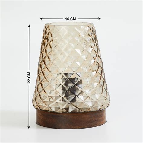 Buy Corsica Fest Embossed Glass Table Lamp from Corsica by Home Centre ...