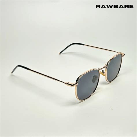 Metal Glint - Black Gold Square Sunglasses - RB2433 - Rawbare — Rawbare