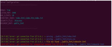 HTTP Client Server 的图像结果