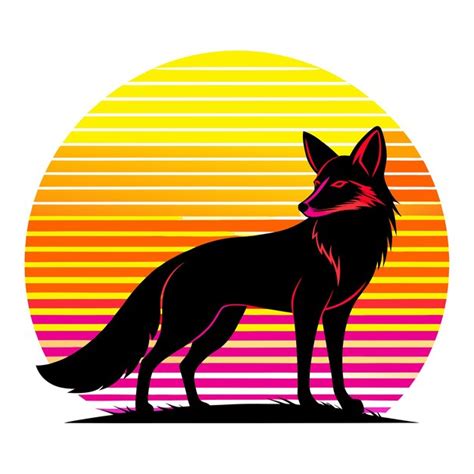 Desenho de animal fox de desenho animado | vetor Premium gerado com IA