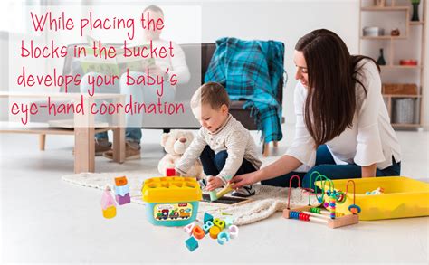 Buy BabyGo Baby First Blocks Building Blocks for Kids Alphabets and ...