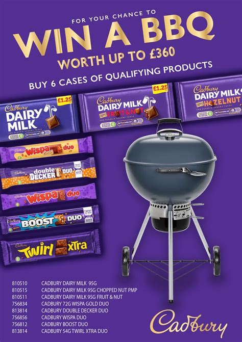 Cadbury prize draw 2023 - Win a BBQ worth up to Â£360 | Bestway