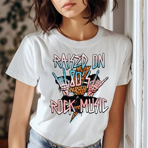 80s Rock on Rock Music Shirt, Black Vintage Shirt for Women, Hard Rock ...