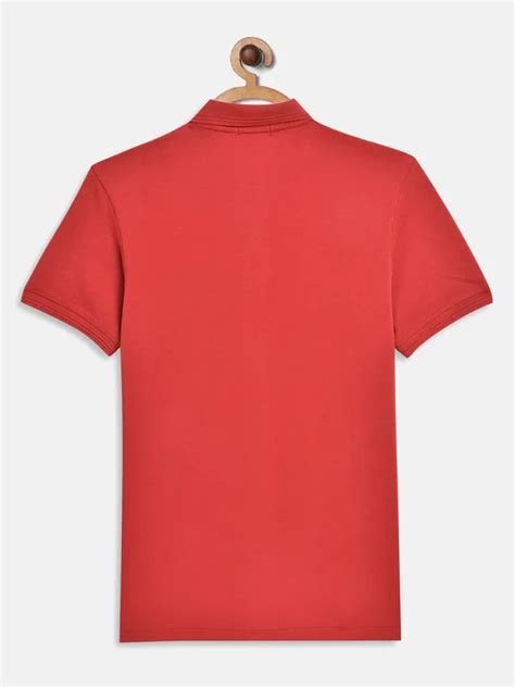 Octave Boys Coral Polo Collar Applique T-shirt