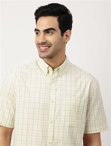 Buy Pure Cotton Checks Button-down Collar Shirt at Marks & Spencer