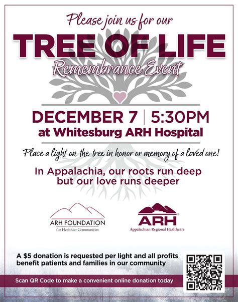 Whitesburg and McDowell ARH Hospitals to Hold Tree of Life Remembrance ...