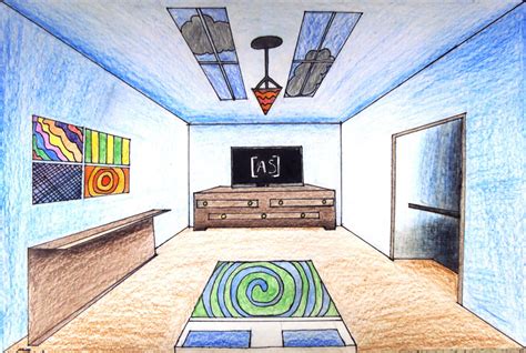 Art 1: One Point Perspective Room