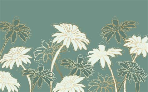 Hand drawn linear engraved floral background | Free Vector