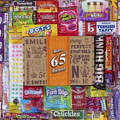 Buy VINTAGE CANDY CO. 65TH BIRTHDAY RETRO CANDY GIFT BOX - 1957 Decade ...