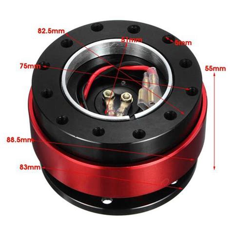 ⚡️Buy Max Quick Release Snap Off Hub Adapter for 6 Hole Steering Wheel ...
