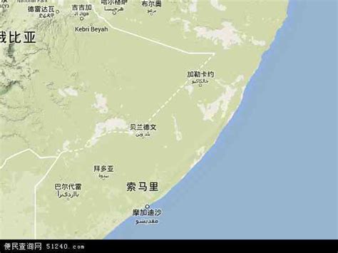 索马里地图 - 索马里卫星地图 - 索马里高清航拍地图