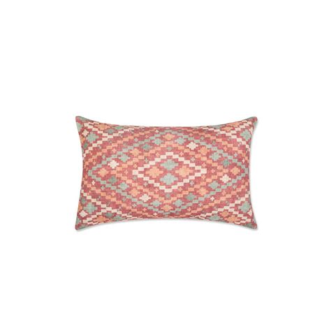 Buy Fabindia Red Cotton Printed Fergana Cushion Cover 30x50 (12X18 ...
