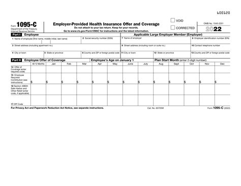 Form 1095-C (Employer-Provided Health Insurance Offer and Coverage) - Hancock