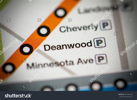 Deanwood Station Washington Dc Metro Map Stock Photo 541969108 ...