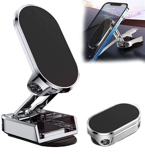 Plymun 2023 New Alloy Folding Magnetic Car Phone Holder, Magnetic 360 ...