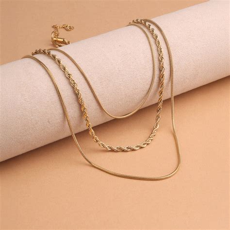 Triple Harmony Layered Necklace – PALMONAS