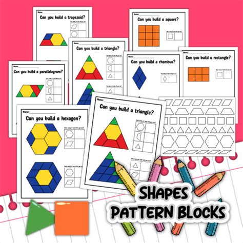 Pattern Block Printables For Shapes - Teaching Mama