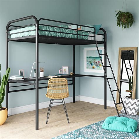 Metal Loft Bunk Bed With Desk - Home Decor | Idea | Inspirations