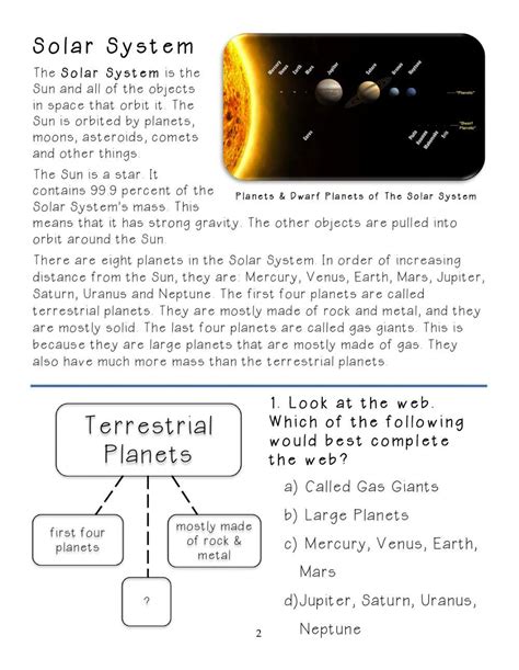 Image result for Solar System Reading