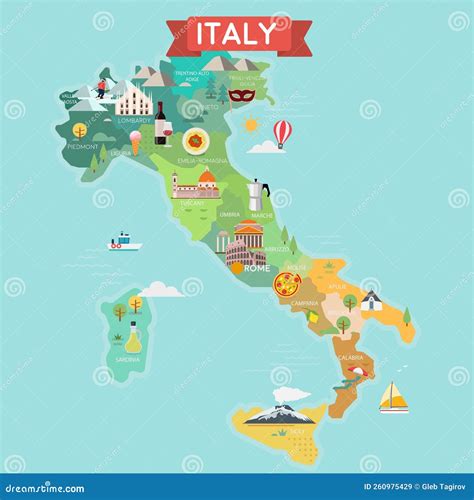 Detailed Map Italy 的图像结果
