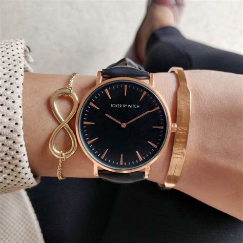 Buy Joker & Witch Cherie Black Watch Bracelet Stack For Women Online