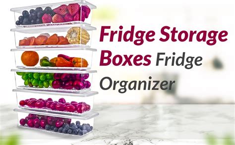 Buy Antusias Plastic Fridge Storage Boxes,Fridge Organizer Case With ...