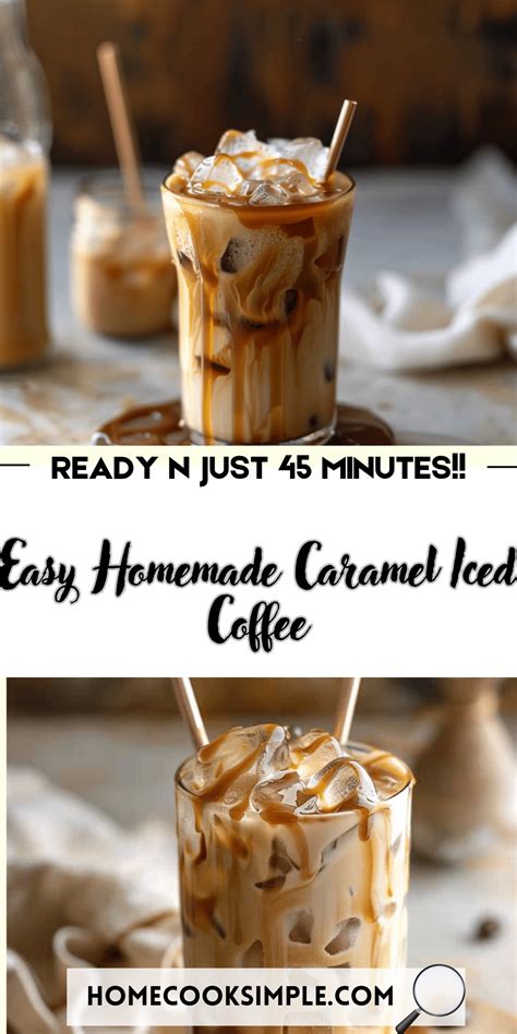 Easy Homemade Caramel Iced Coffee - Home Cook Simple