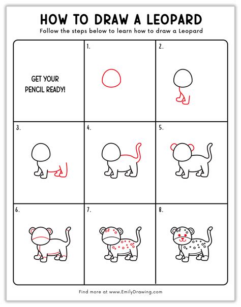 Image result for How to Draw a Leopard
