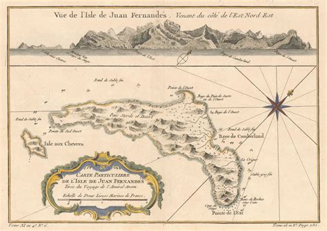 Map of Isla Más a Tierra (Robinson Crusoe Island)