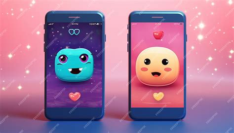 Premium Photo | Two smartphones side by side screens displaying ...