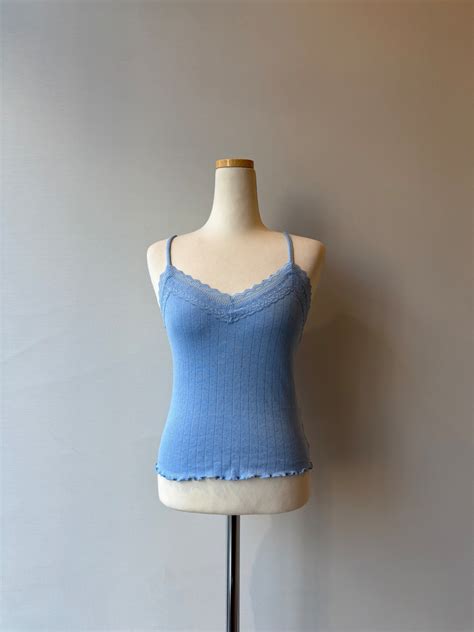 light blue cotton camisole | umber_vintage