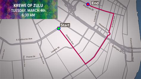 Krewe of Zulu parade route and time 2025 | wwltv.com