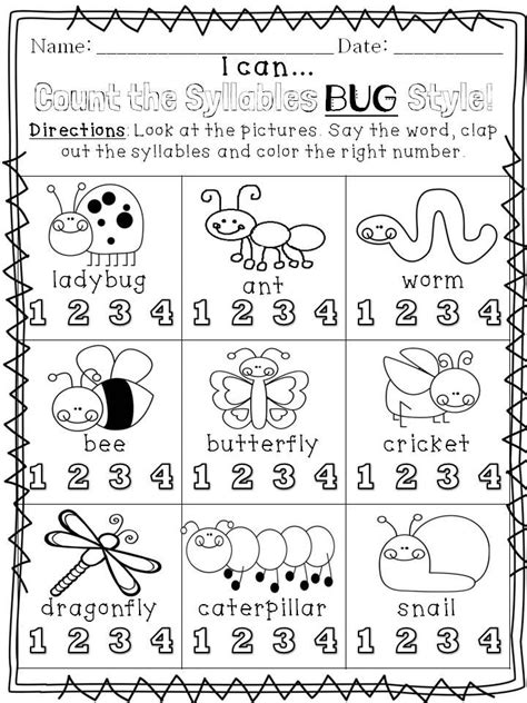 Reading Syllables Worksheet 的图像结果
