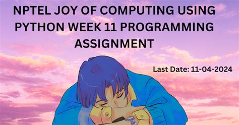 NPTEL Joy Of Python Using Python Week 11 Programming Assignment Answers