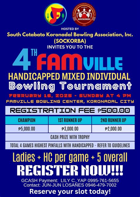 4th Famville Handicapped Mixed Individual Bowling Tournament, FAMVille ...
