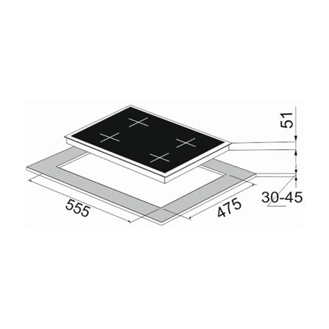 Carysil 60 cm 4 Burner Hob Tek Plus Series TEK PLUS 60 4 on Decure.in