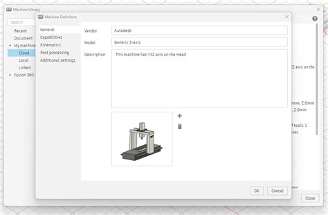 Image result for Fusion 360 Machine Library