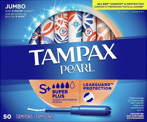 Tampax Pearl Tampons Super Plus Absorbency Unscented 1 box 50ct | Lazada PH