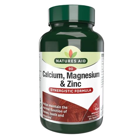 Natures Aid Calcium, Magnesium + Zinc - Vegan from Natures Aid UK