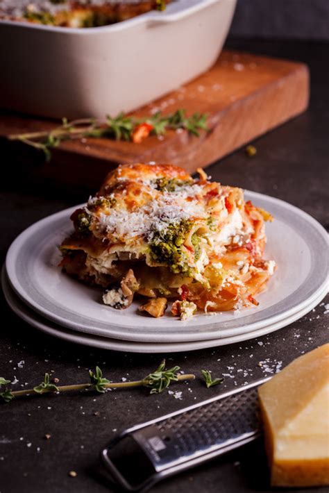 Vegetarian lasagna with basil pesto and ricotta   Simply  