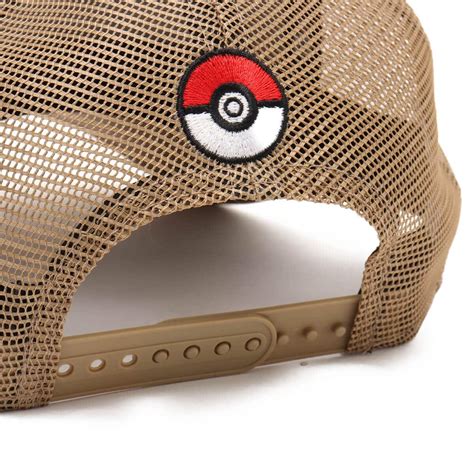 NEW ERA 9FORTY A-Frame Tracker Pokemon ピカチュウ イーブイ KHAKI（ニューエラ 940 エー ...