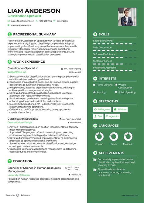 10+ Classification Specialist Resume Samples & Templates for 2025