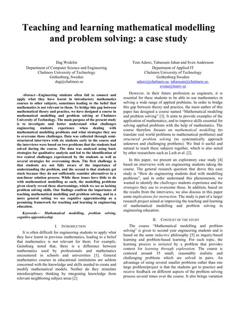 Image result for Mathematical Modelling Problems