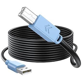 Tewmsc Printer Cable - USB Printer Cable 10 Feet High-Speed Printer USB ...