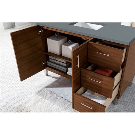 James Martin Vanities Metropolitan 48-in American Walnut Undermount ...
