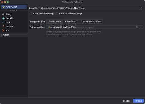 Starting New Projects in PyCharm Python Tutorials 的图像结果