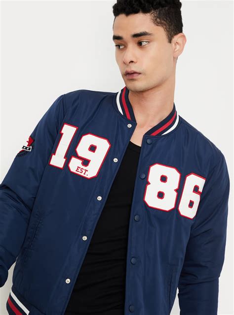 Buy Men Embroidered Varsity Jacket Online at just Rs. 2299.0 ...